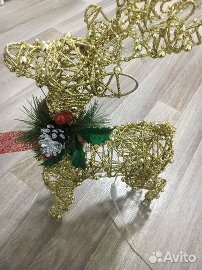 Светильник олень. Декор