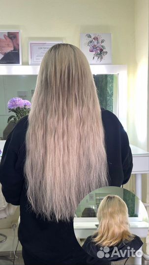 Наращивание натуральных волос капсулы