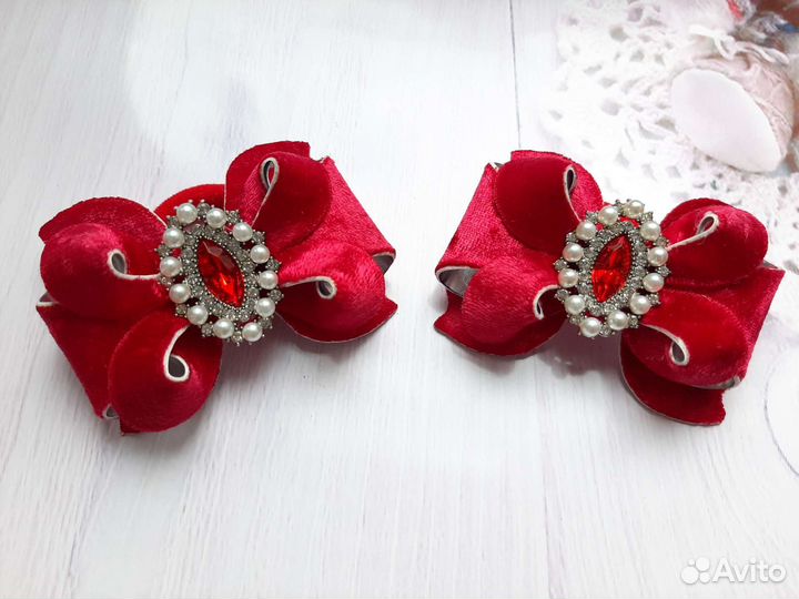 Бантики, заколки, резинки для волос ручной работы