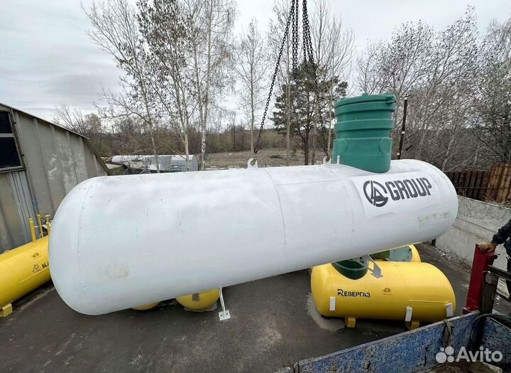 Газгольдер с установкой