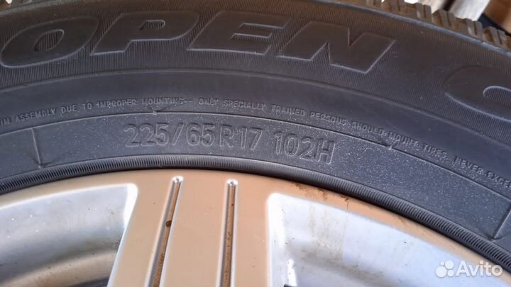 Колеса в сборе r17 зимние(липучка) 5 114.3