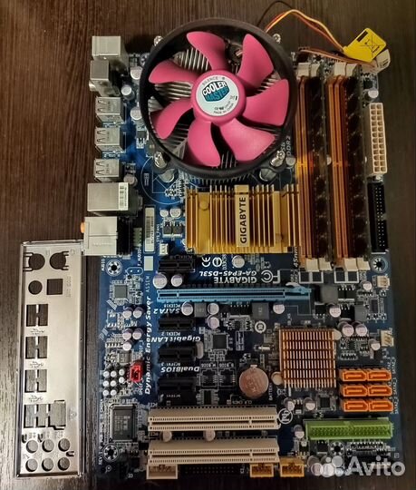 Материнская плата 775 с 4х ядерным процессором