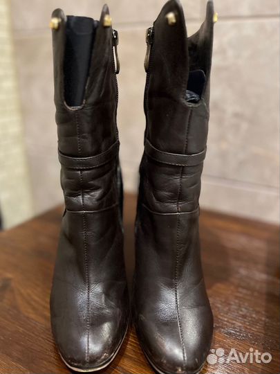 Ботильоны женские 37 размер кожаные