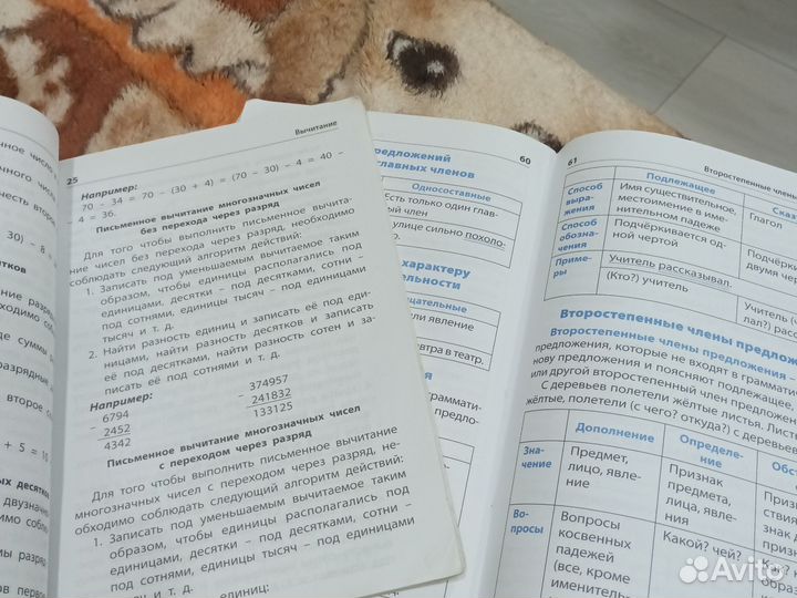 Правила по математике/русскому языку