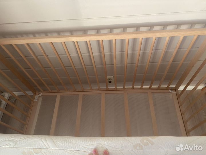 Детская кроватка IKEA с матрасом