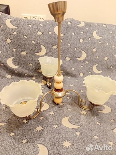 Люстра с натуральн. Камнем.3 х рожков