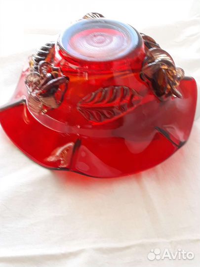 Конфетницы цветное стекло Чехия