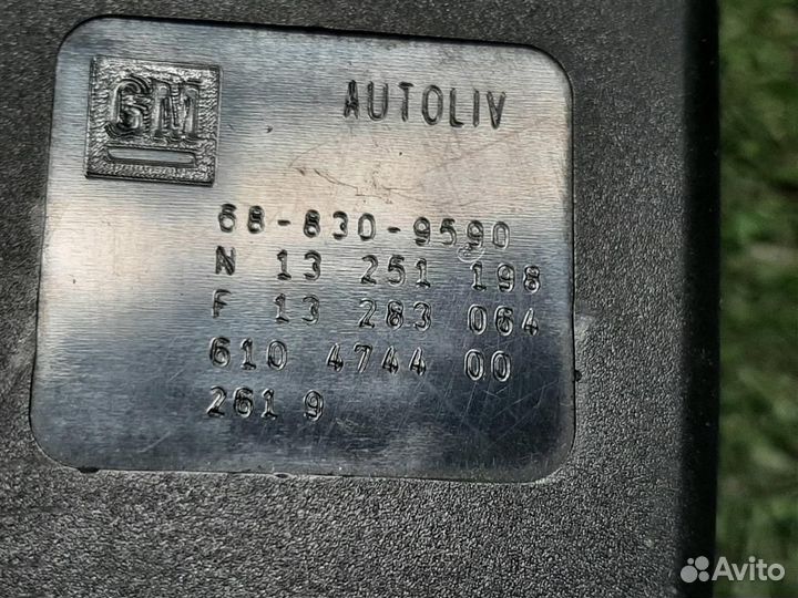 Замок ремня безопасности передний правый Chevrole