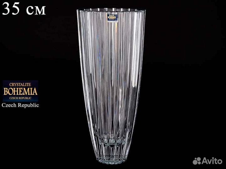 Ваза для цветов богемия чехословакия