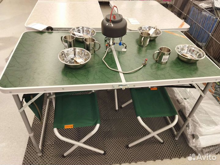 Раскладной стол Outventure + 4 стула