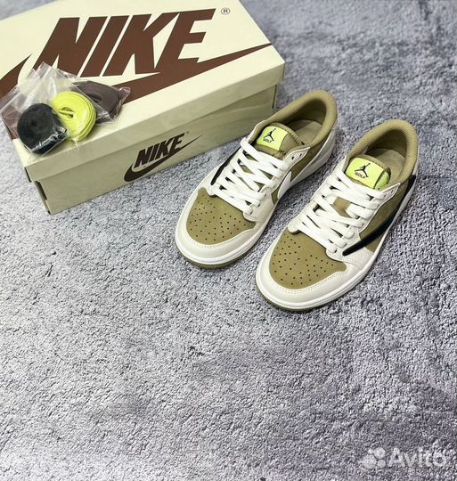 Кроссовки Travis Scott x Air Jordan 1 Low Golf