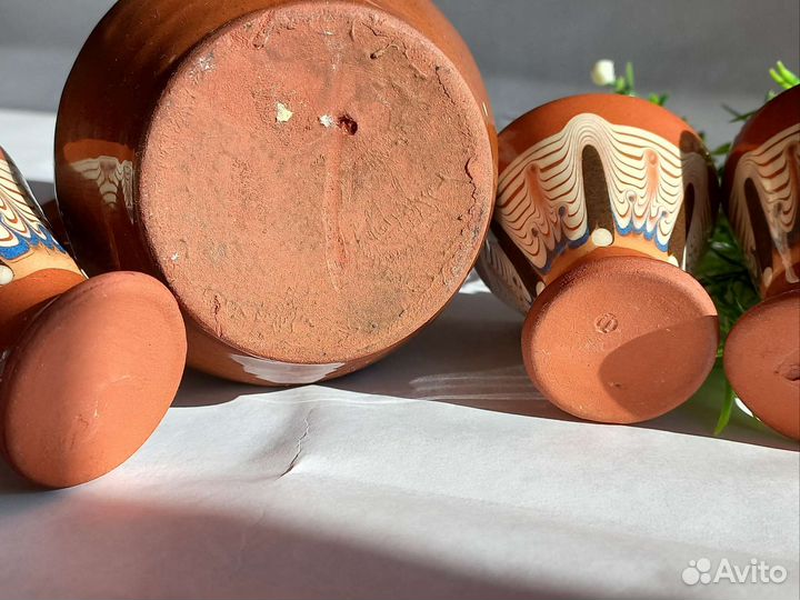 Набор посуды керамика СССР кувшин стопки