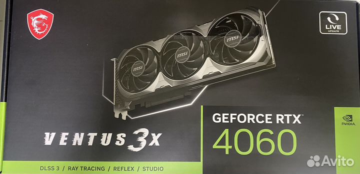 Видеокарта MSI RTX 4060 8gb Ventus 3X