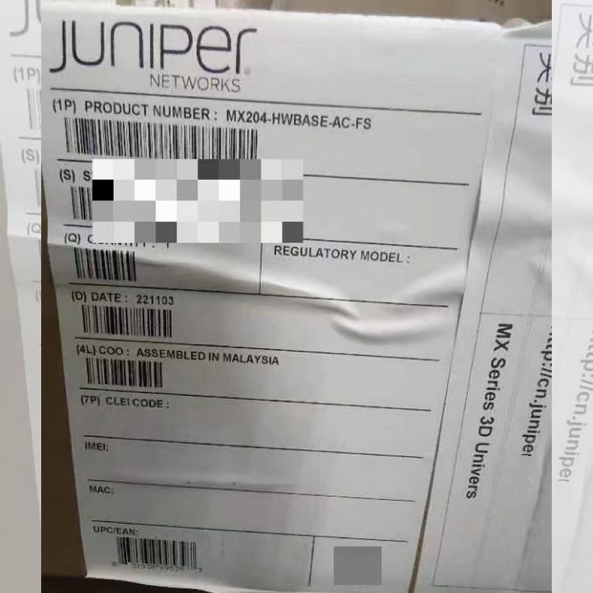 [MX204] Коммутатор Juniper -Hwbase-Ac-Fs С Пост. Лиц Mx204
