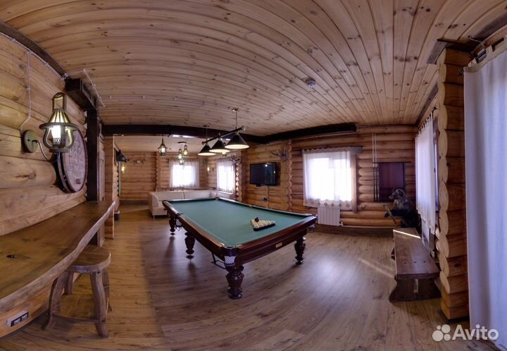 Баня сауна с уличным бассейном