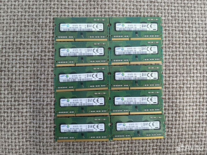 DDR3 1600 mhz 4GB Samsung SoDimm