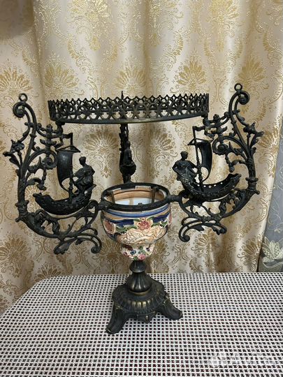 Лампа майолика