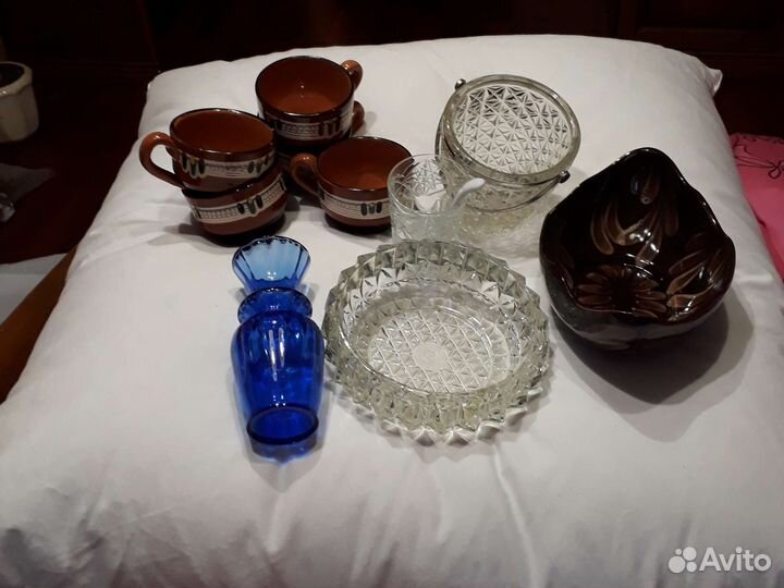 Чашки.салатник.вазочки.пепельница