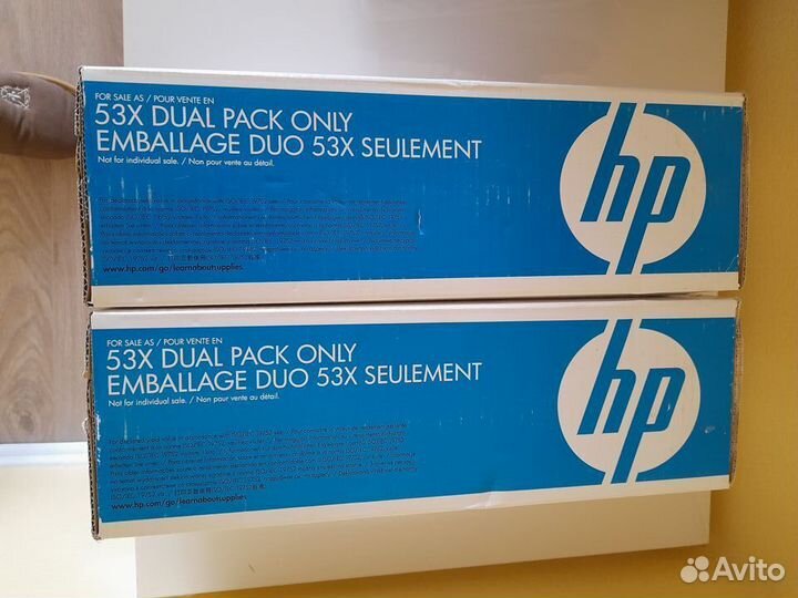 Набор картриджей HP Q7553XD, оригинал №53X, 2 шт