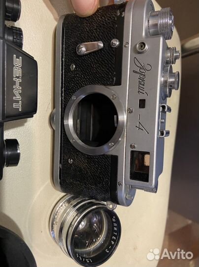 Плёночные фотоаппараты СССР с объективами