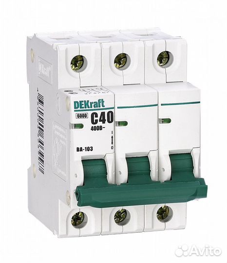 Авт. выкл. 3Р 40А х-ка D ва-103 6кА Schneider Electric 12158DEK