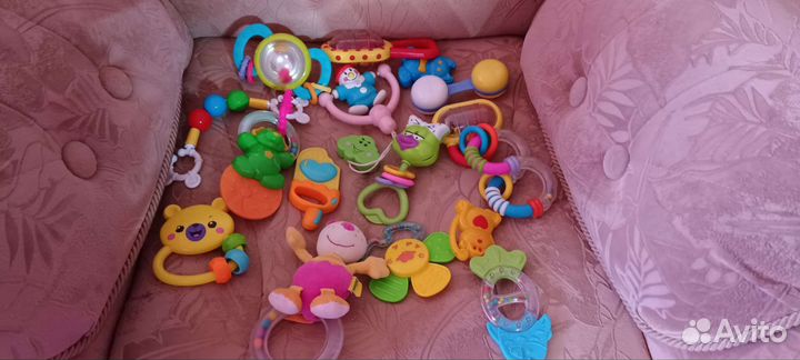 Игрушки погремушки пакетом