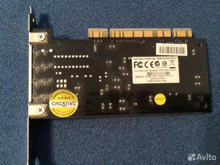 Звуковая карта creative sound blaster SB1070