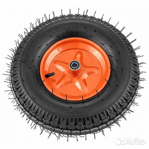 Колесо пневматическое усиленное, 4.00-8-12/90 мм
