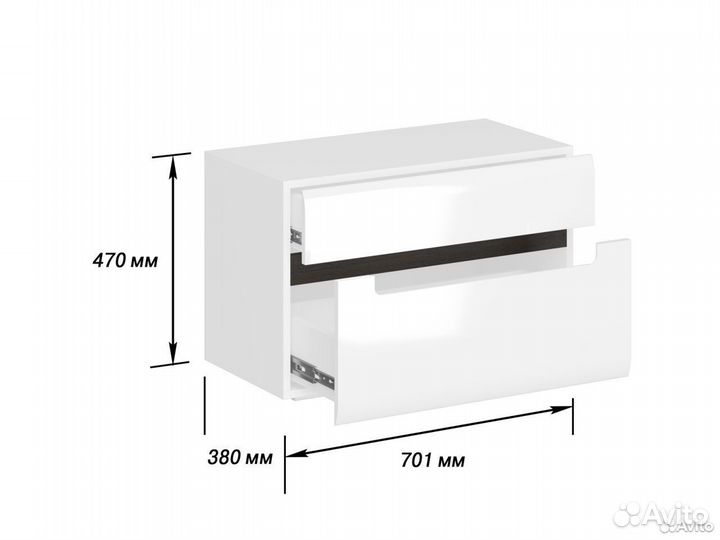 Прихожая Тумба вешалки Белый Стокгольм