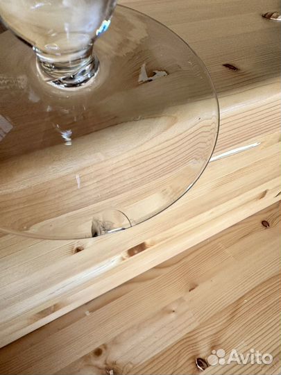 Ваза для фруктов на ножке цветное стекло СССР