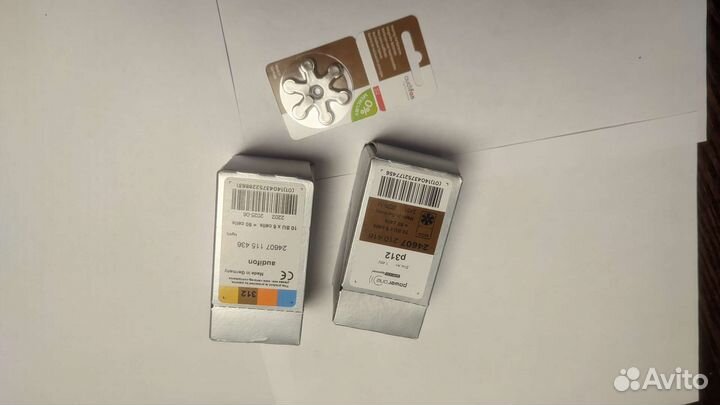 Батарейки для слуховых аппаратов 312 новые 60 штук