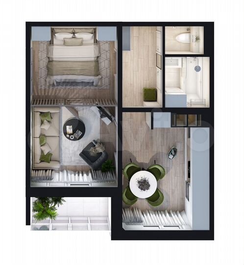 1-к. квартира, 40 м², 16/16 эт.