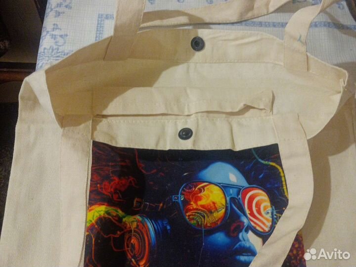 Шопер сумка. С принтом. под любой принт