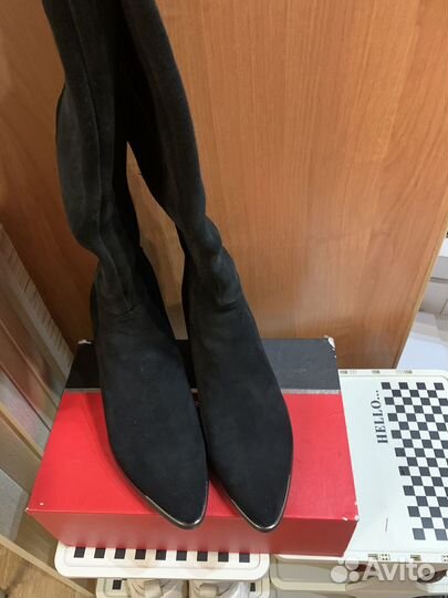 Сапоги женские осенние 39 натуральная замша