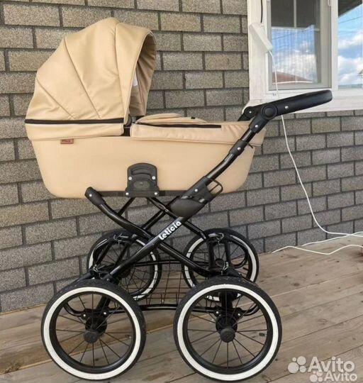 Коляска люлька Petuso Leticia бежевая