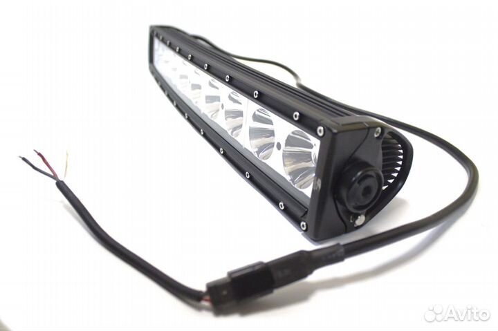 Лайт-бар светодиодный дальний 100W (10W*10) 1-рядн