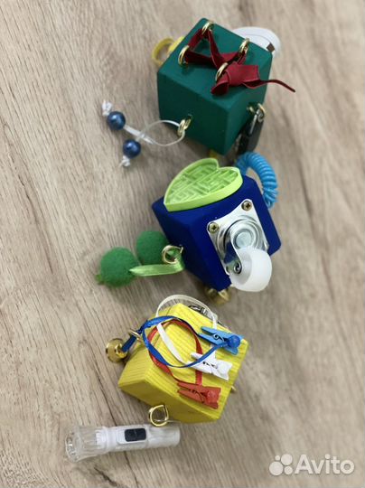 Бизикубики набор из 3х штук