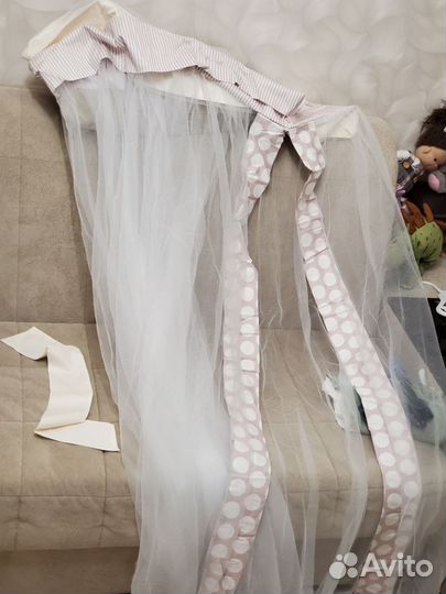 Балдахин Perina из комплекта в кроватку новый