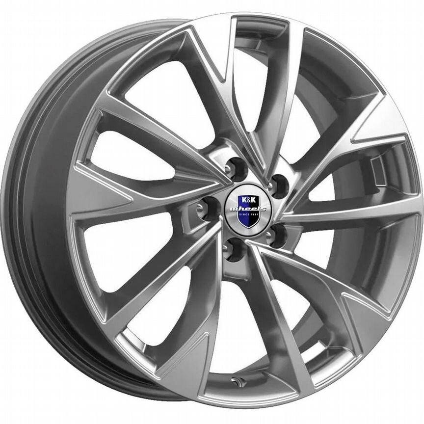 Диски K&K Роквуд 7x17 5x112 ET45 D57.1 Дарк платинум