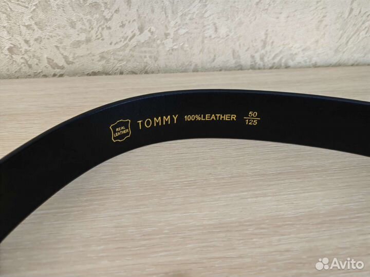 Мужской кожаный ремень Tommy Hilfiger