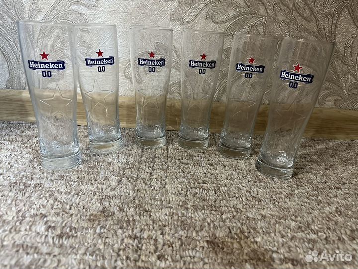 Коллекционные Пивные Стаканы(бокалы) Heineken 0,25