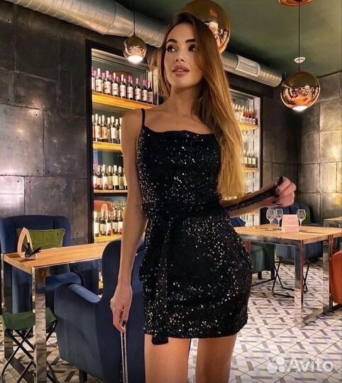 Вечернее платье с пайетками 42, 44 р
