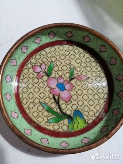 Розетки Клуазоне Китай 6 штук