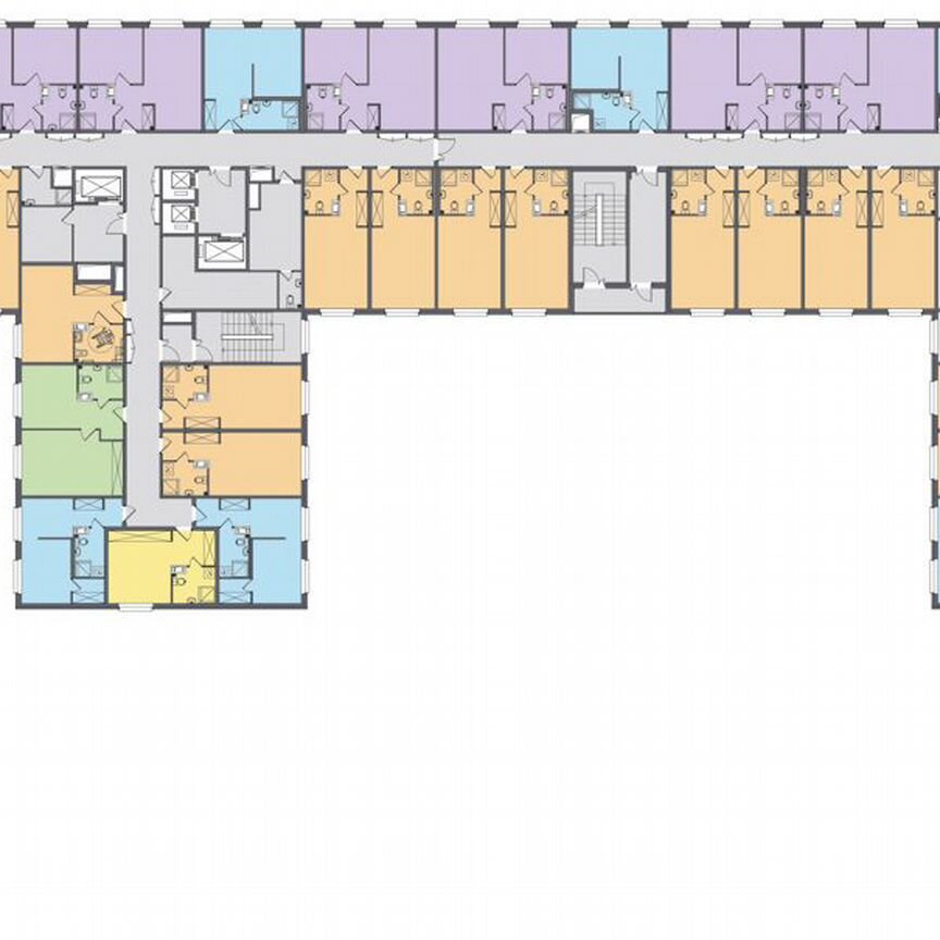 1-к. апартаменты, 42,7 м², 6/29 эт.