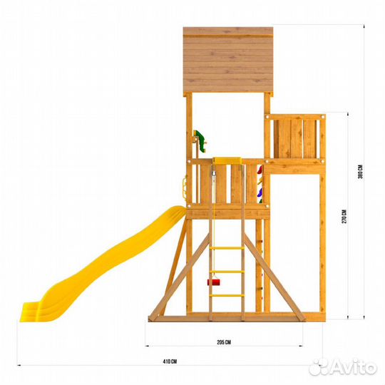 Детский деревянный городок Jungle Gym JP5 