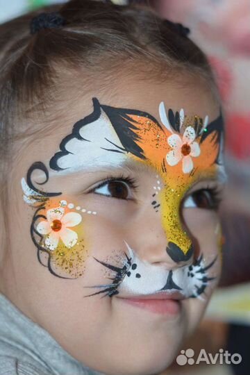 Аквагрим, блеск-тату, мастер-класс