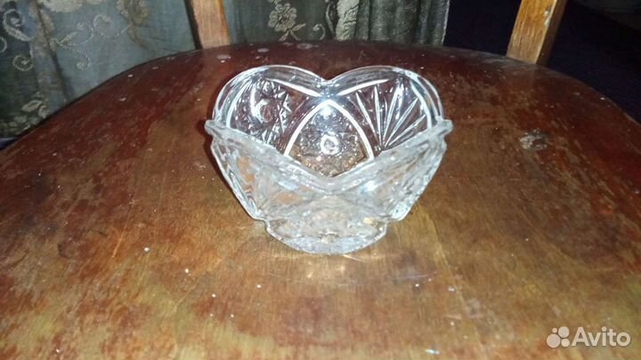 Хрустальная ваза маленькая СССР