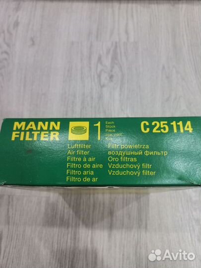 Воздушный фильтр Mann Filter C 25114