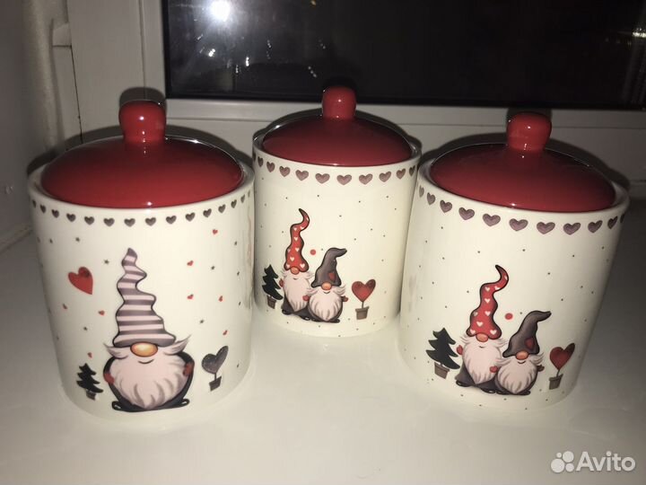 Банка керамика гномы