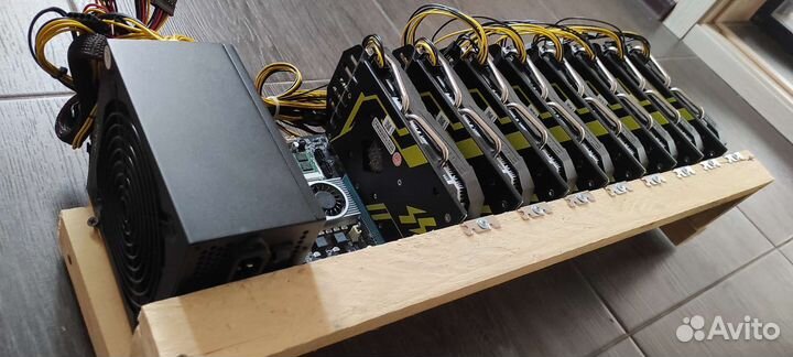 Ферма для майнинга риг RX 580 8gb